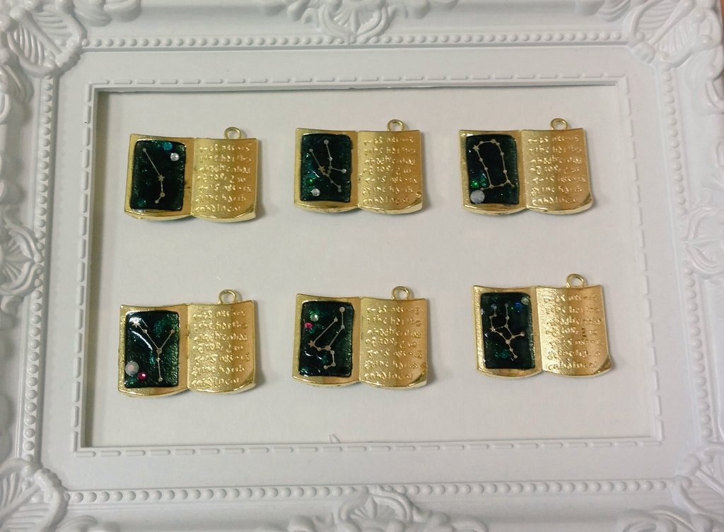 【リバーシブル】星座物語ネックレス 誕生石入り