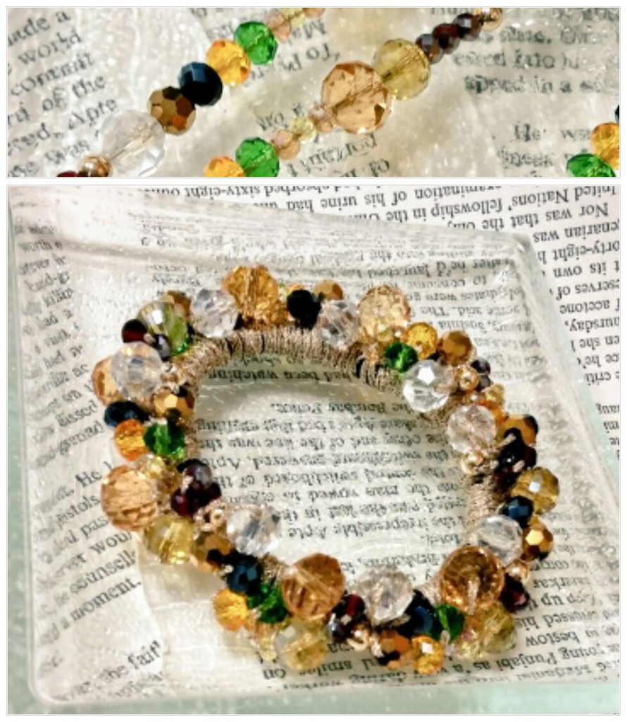 推しキャラ☆推しカプイメージカラーのビーズシュシュ【オーダーメイドでお作りします】