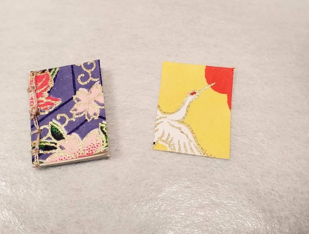 ミニチュア和風豆本2冊セット(ねんどろいどにも使える1/12サイズ)