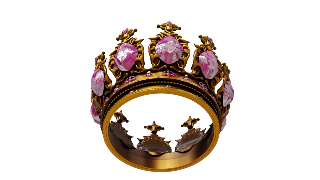 crown 王冠 01 3Dmodel blender Unity