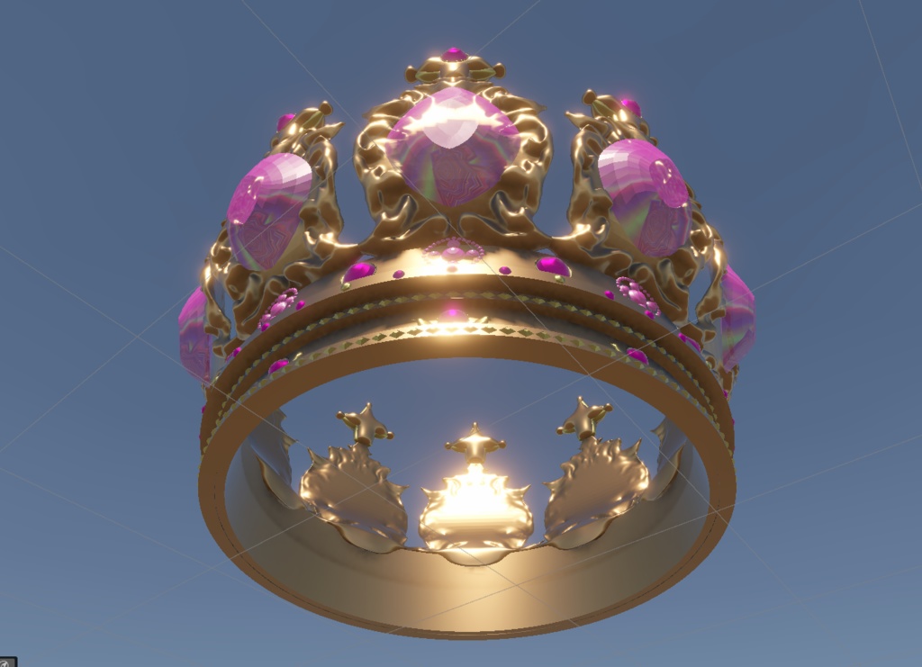 crown 王冠 01 3Dmodel blender Unity