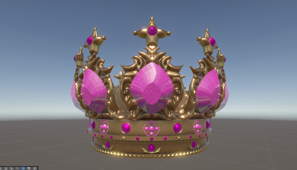 crown 王冠 01 3Dmodel blender Unity