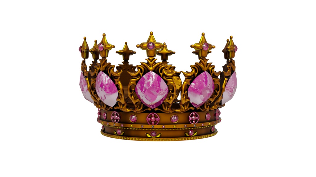 crown 王冠 01 3Dmodel blender Unity