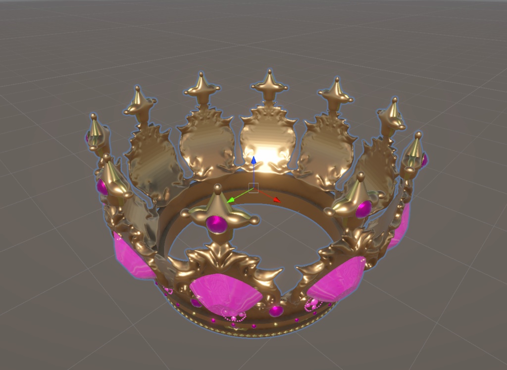 crown 王冠 01 3Dmodel blender Unity