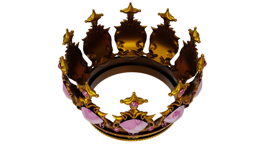 crown 王冠 01 3Dmodel blender Unity