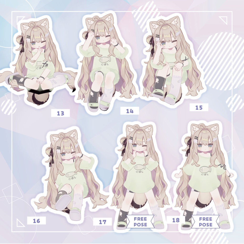 【無料あり】🤍photogenic POSE animation 18+4🤍【kipfel/Mamehinata/ELusion/Usasaki/Rue】