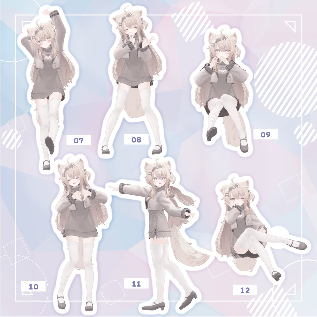 【無料あり】🤍photogenic POSE animation 18+4🤍【Eku/Milfy/Lumia/Kalmia/Felis】