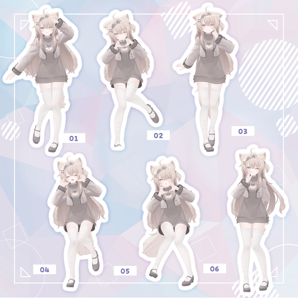 【無料あり】🤍photogenic POSE animation 18+4🤍【Eku/Milfy/Lumia/Kalmia/Felis】