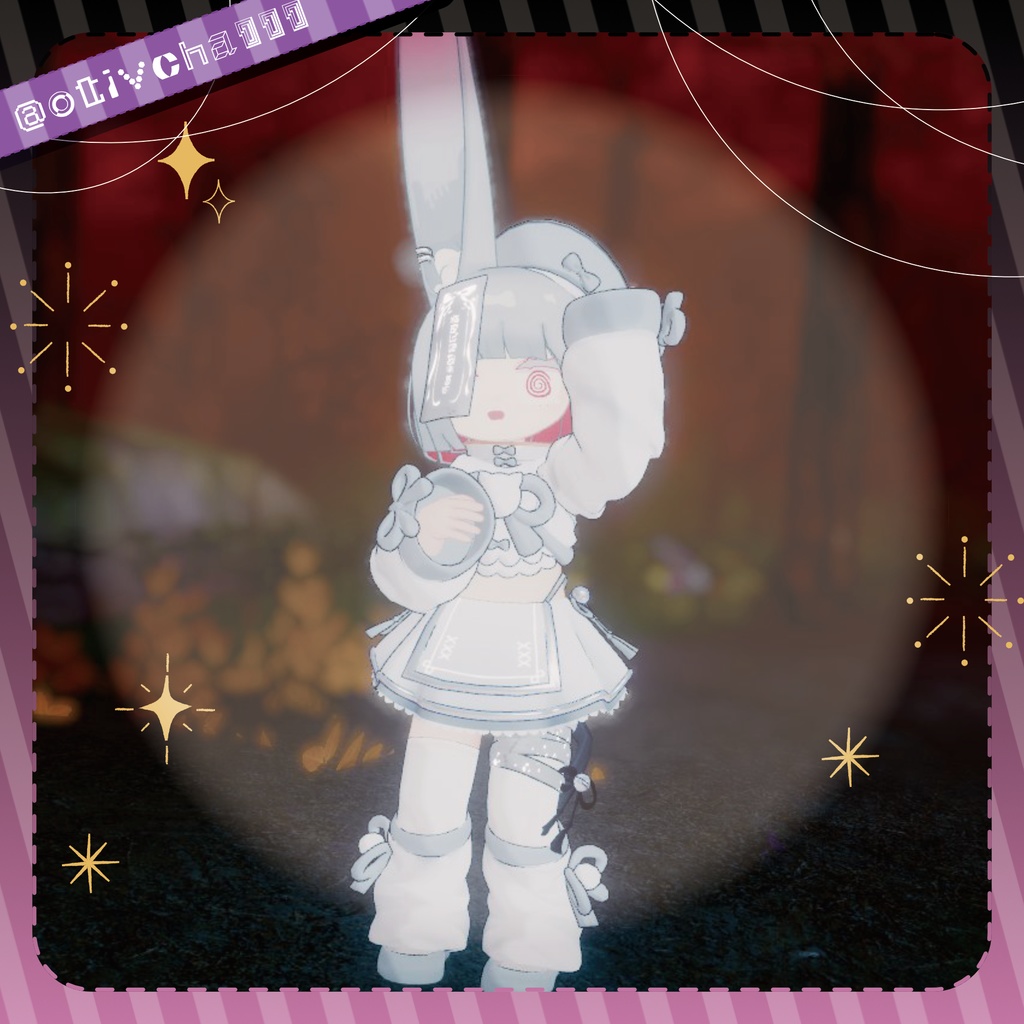 【ギミック付き】ねこねこキョンシー【まめふれんず・えも研・みみのこ対応】