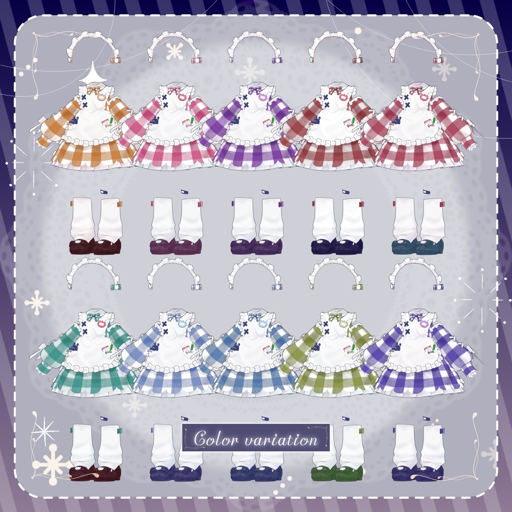 【販売開始SALE】🤍おしゃまメイド_osyamameido🤍【10アバター対応】