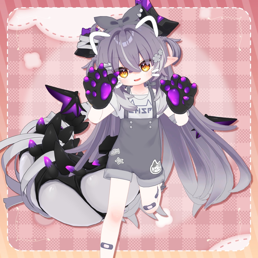 🤍にゃんにゃんサロペット🤍【5アバター対応】