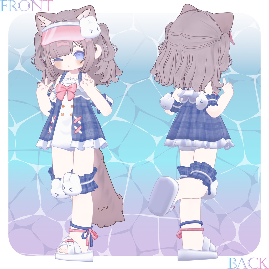 🌟販売初日SALE🌟🤍うさみみサンセット🤍【10アバター対応】