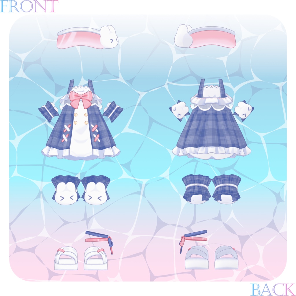 🌟販売初日SALE🌟🤍うさみみサンセット🤍【10アバター対応】