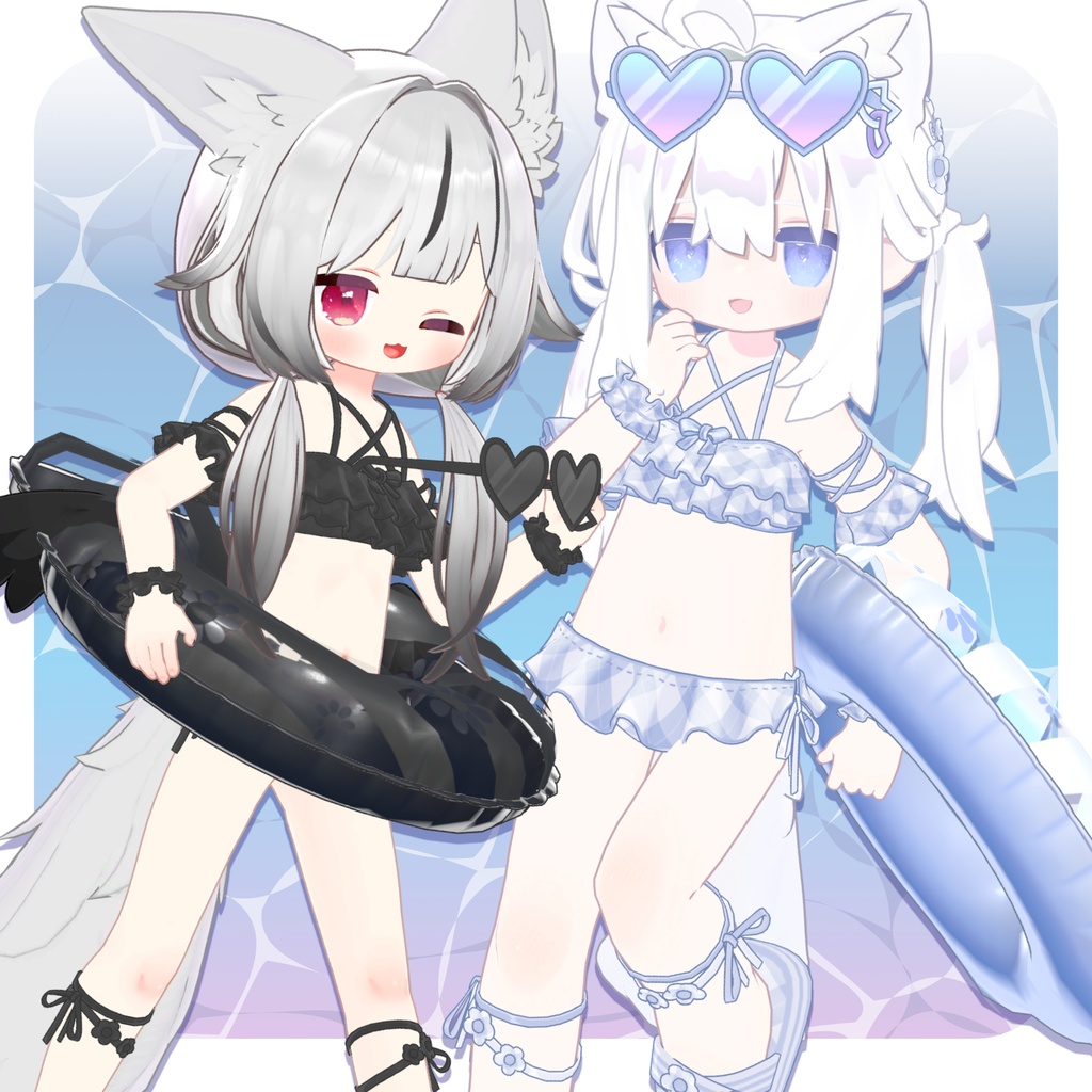【うきわ付き】🤍ふりふりサマーホリデー🤍【6アバター対応】