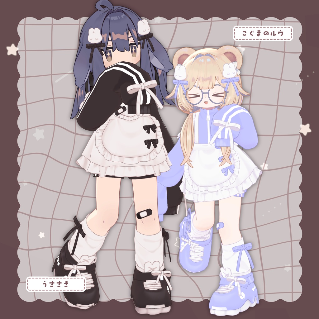 🌟販売開始 初日SALE🌟꒰🤍うさうさ ୨୧ めいど〜る🤍꒱【12アバター対応】
