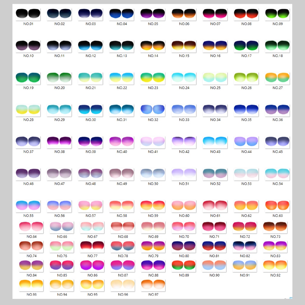 【VROID正式版用テクスチャ】透明度調整不要!インポートするだけでいいグラデーションサングラス