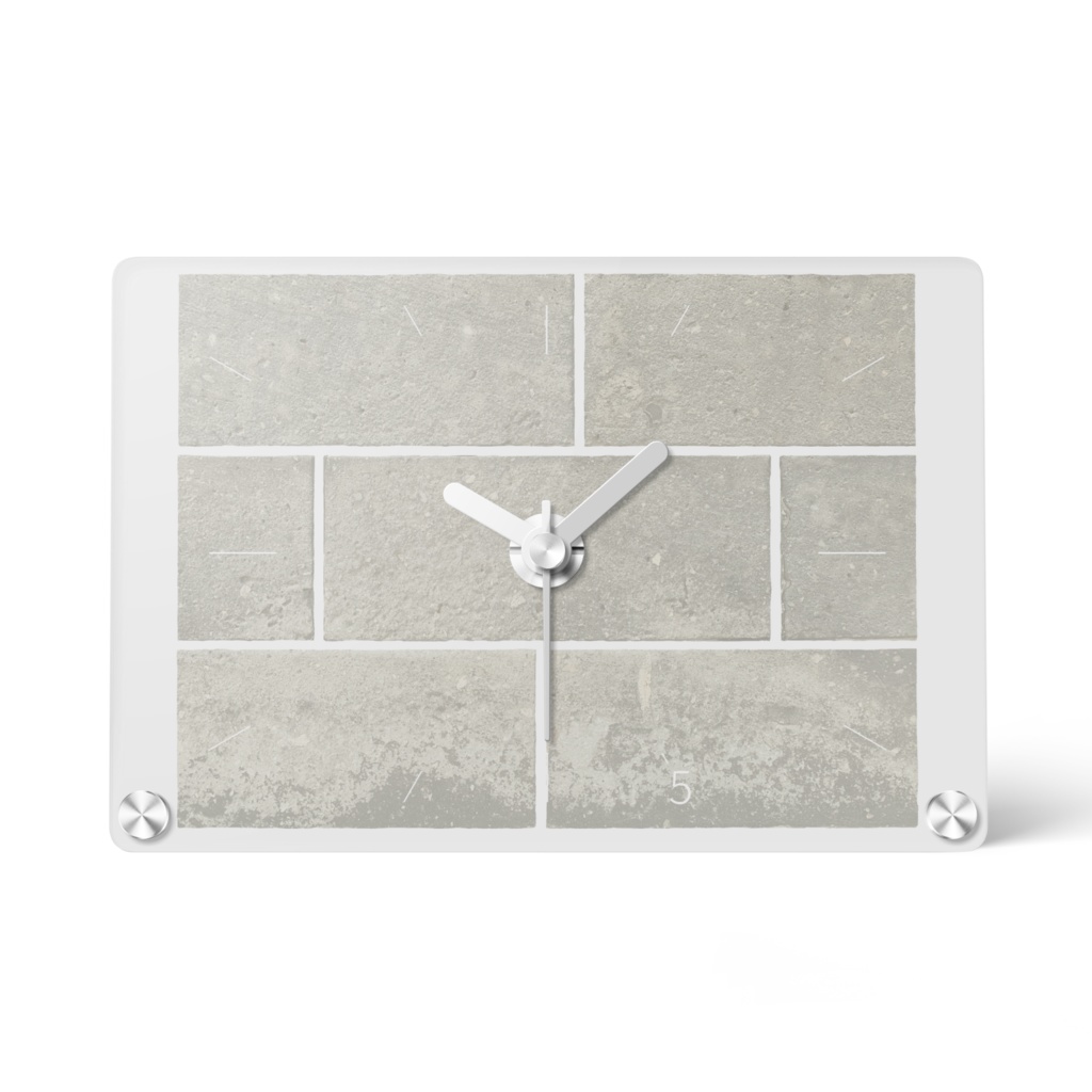 Focus 3. Acrylic clock.