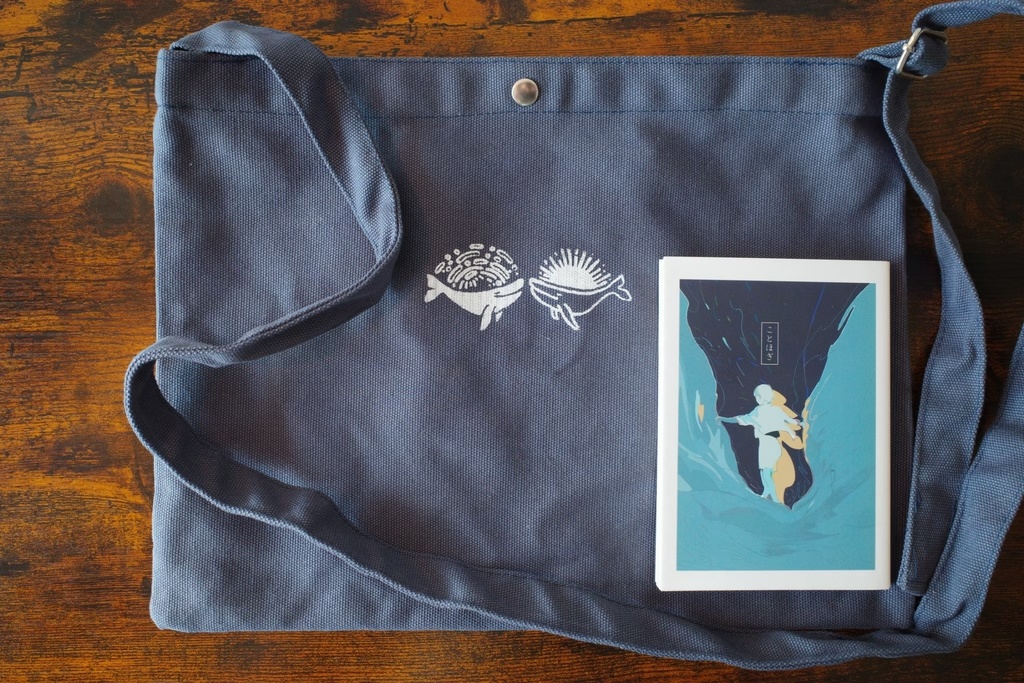 くじらのサコッシュ(紺)