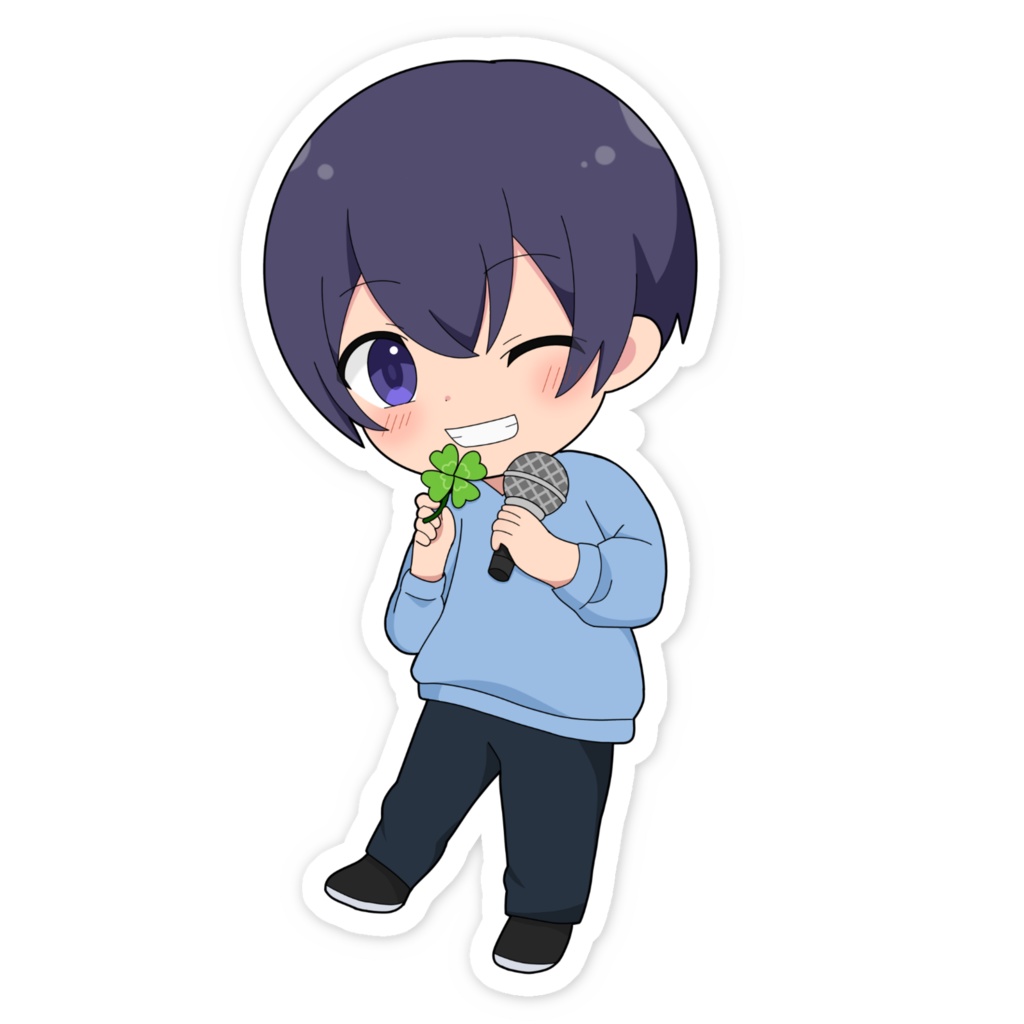 誕生日記念ミニキャラスマホステッカー