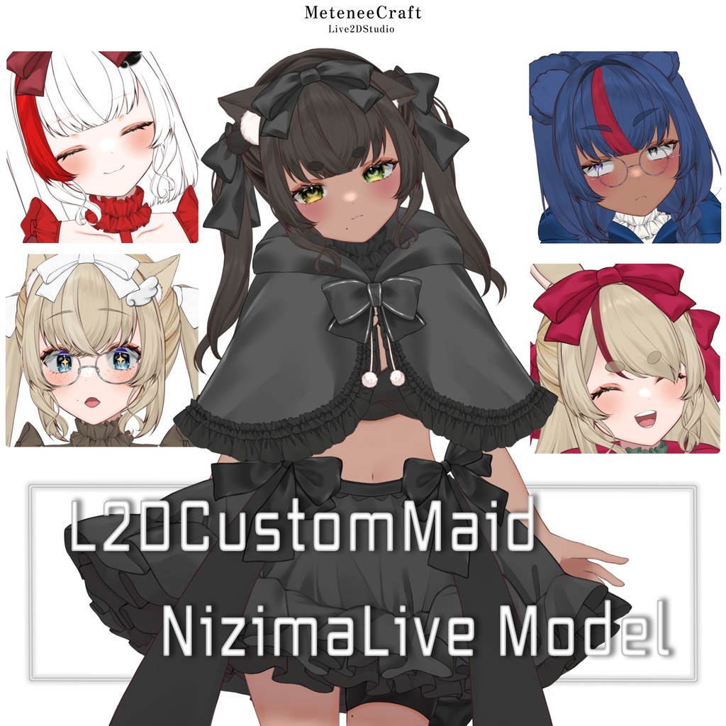 汎用Live2D【L2DCustomMaid】ハイクオリティカスタマイズモデル