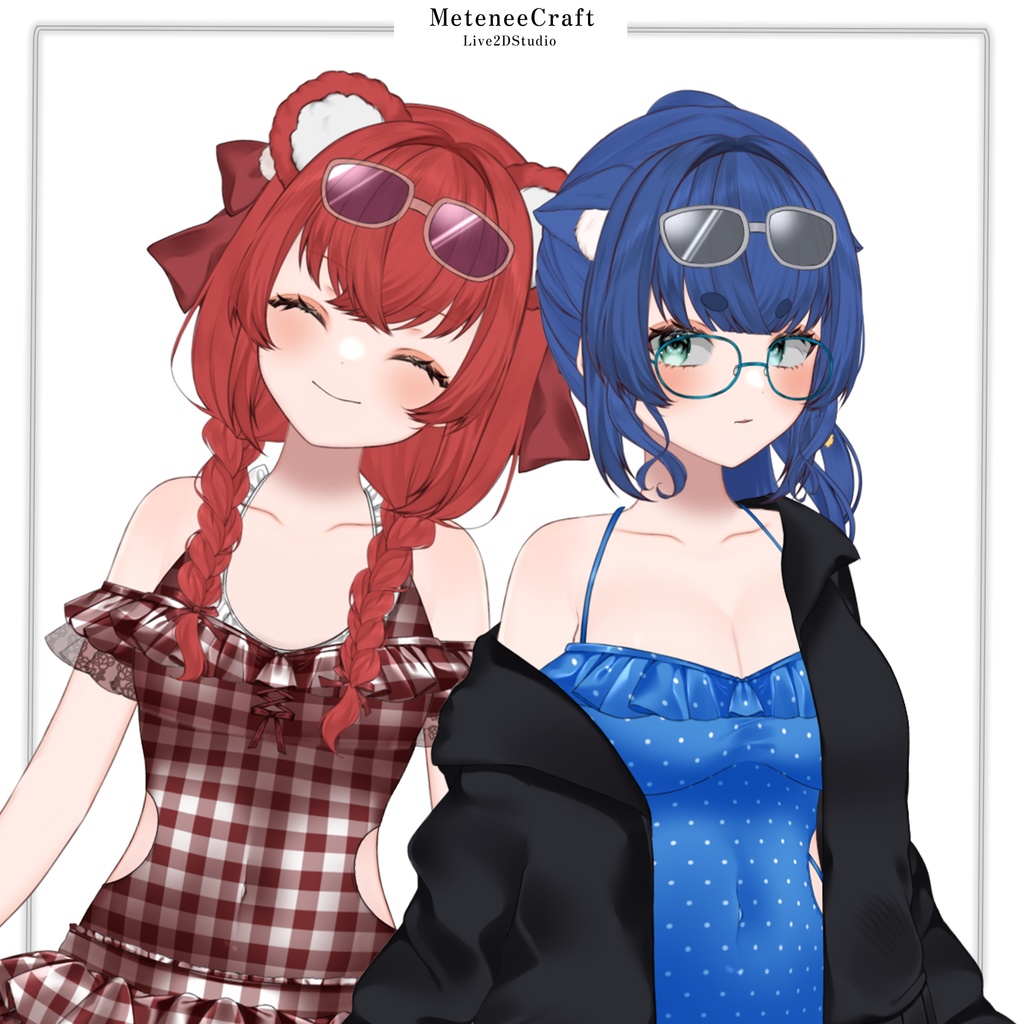 汎用Live2D【L2DCustomMaid_Swim】ハイクオリティカスタマイズモデル