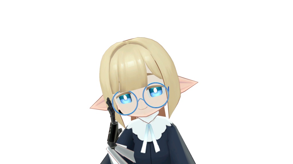てっさくちゃん専用丸眼鏡＆ポニーテール