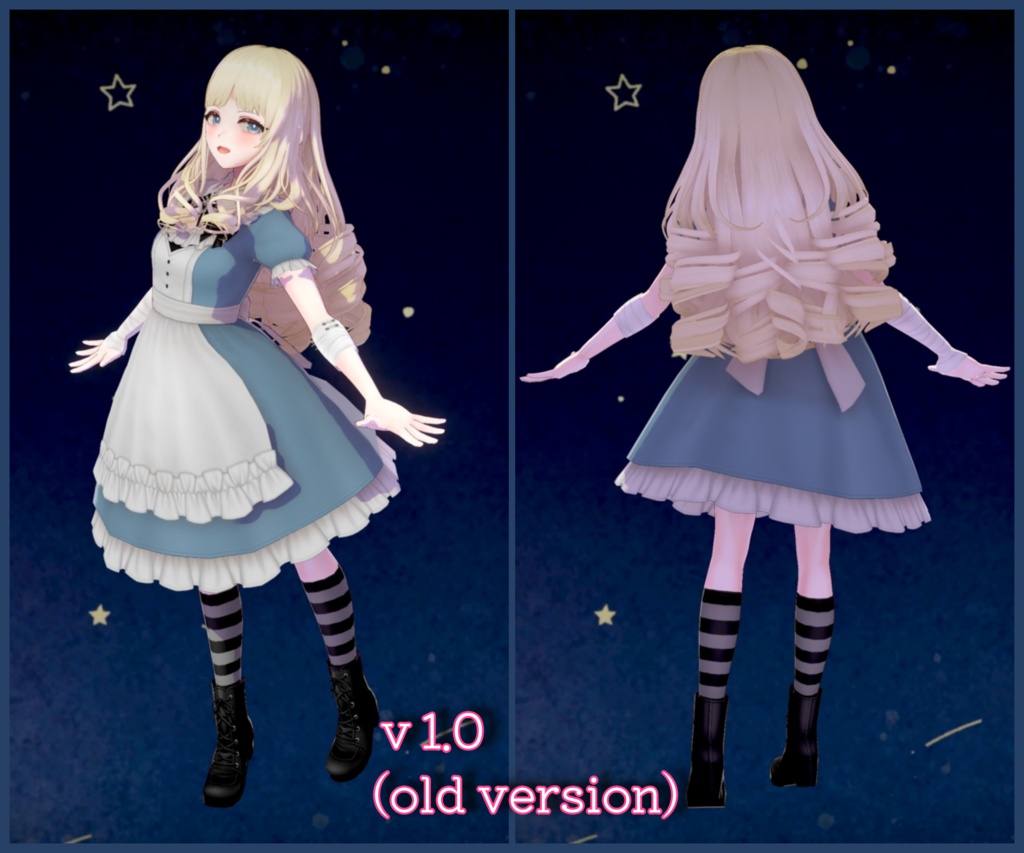 あるさん専用 縦ロール 前髪控えめ updated]VRoid用ヘアプリセット 縦ロール / ringlet hair
