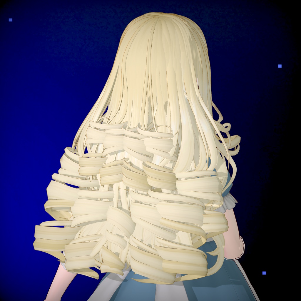 VRoid用ヘアプリセット 縦ロール / ringlet hair