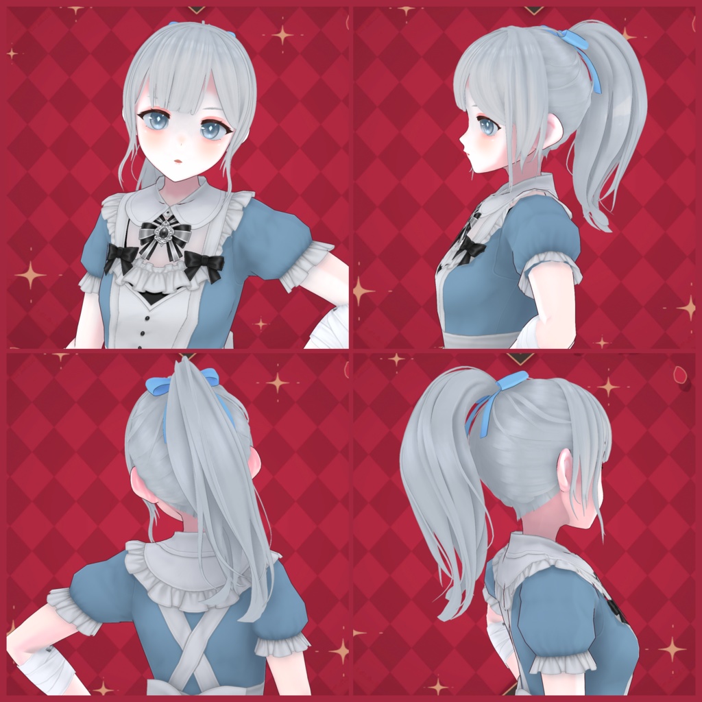 VRoid用ヘアプリセット ポニーテール / ponytail hair