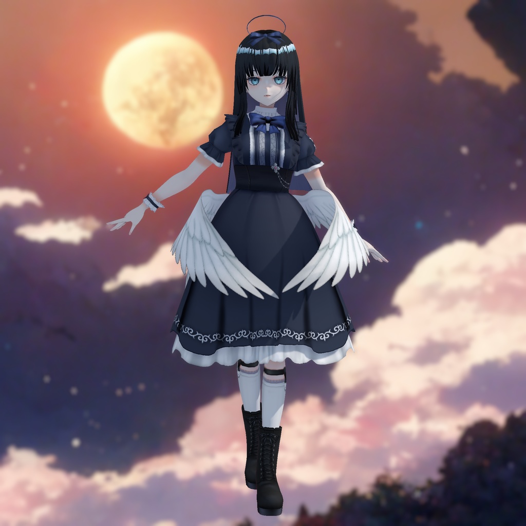 <<adopt me>> Little Angel Lady : tenshi ojousama : 【キャラ販売/著作権譲渡】令嬢天使モデル 3D model adoptable