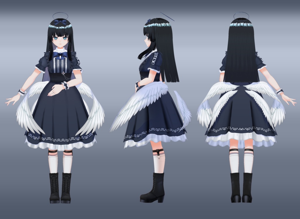 <<adopt me>> Little Angel Lady : tenshi ojousama : 【キャラ販売/著作権譲渡】令嬢天使モデル 3D model adoptable