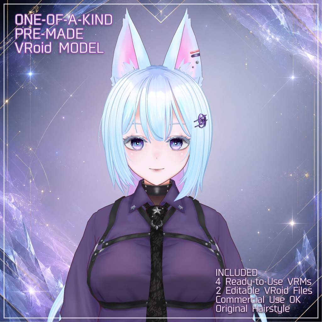 <<adopt me>> fox girl 【キャラ販売/著作権譲渡】狐娘モデル 3D model adoptable