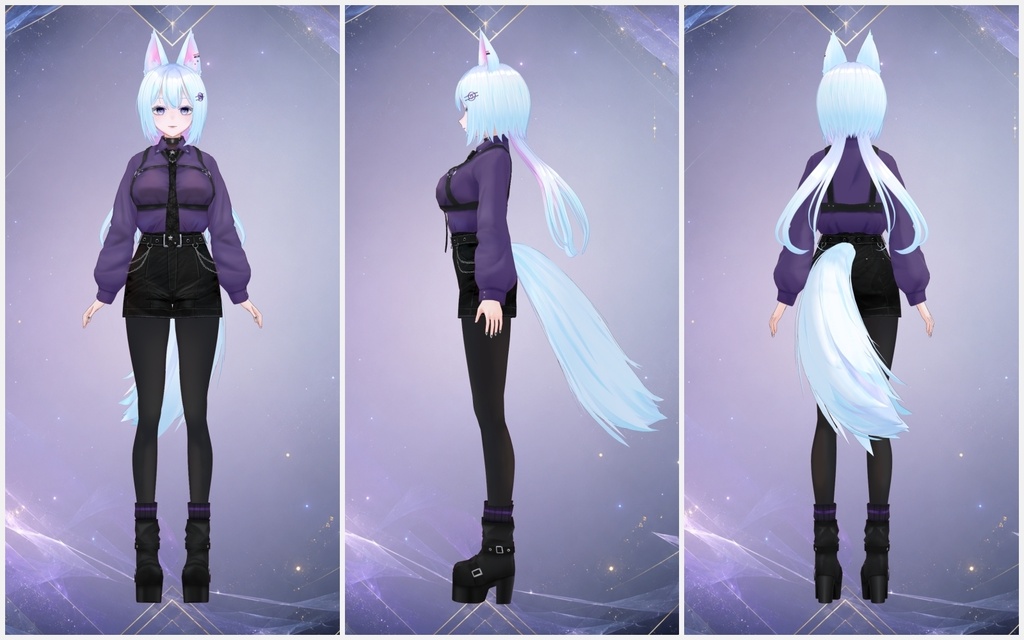 <<adopt me>> fox girl 【キャラ販売/著作権譲渡】狐娘モデル 3D model adoptable