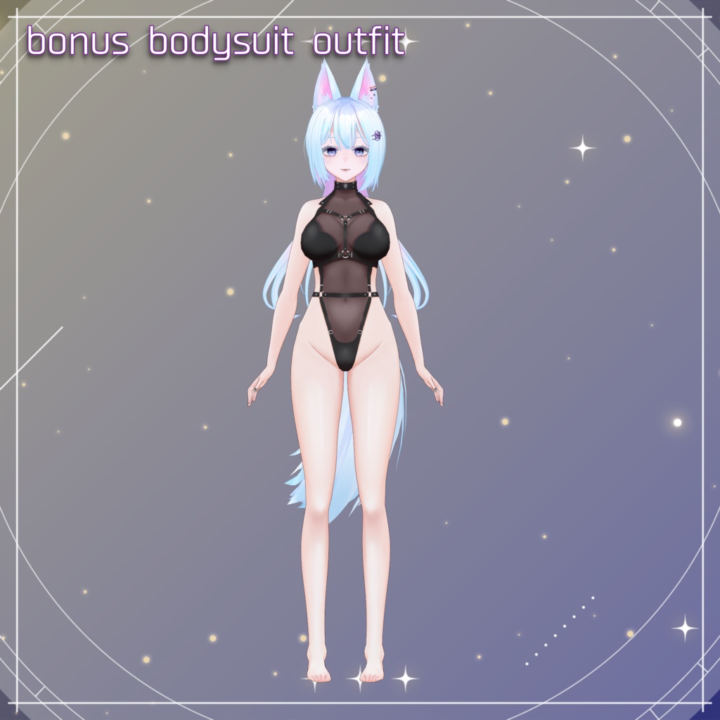 <<adopt me>> fox girl 【キャラ販売/著作権譲渡】狐娘モデル 3D model adoptable