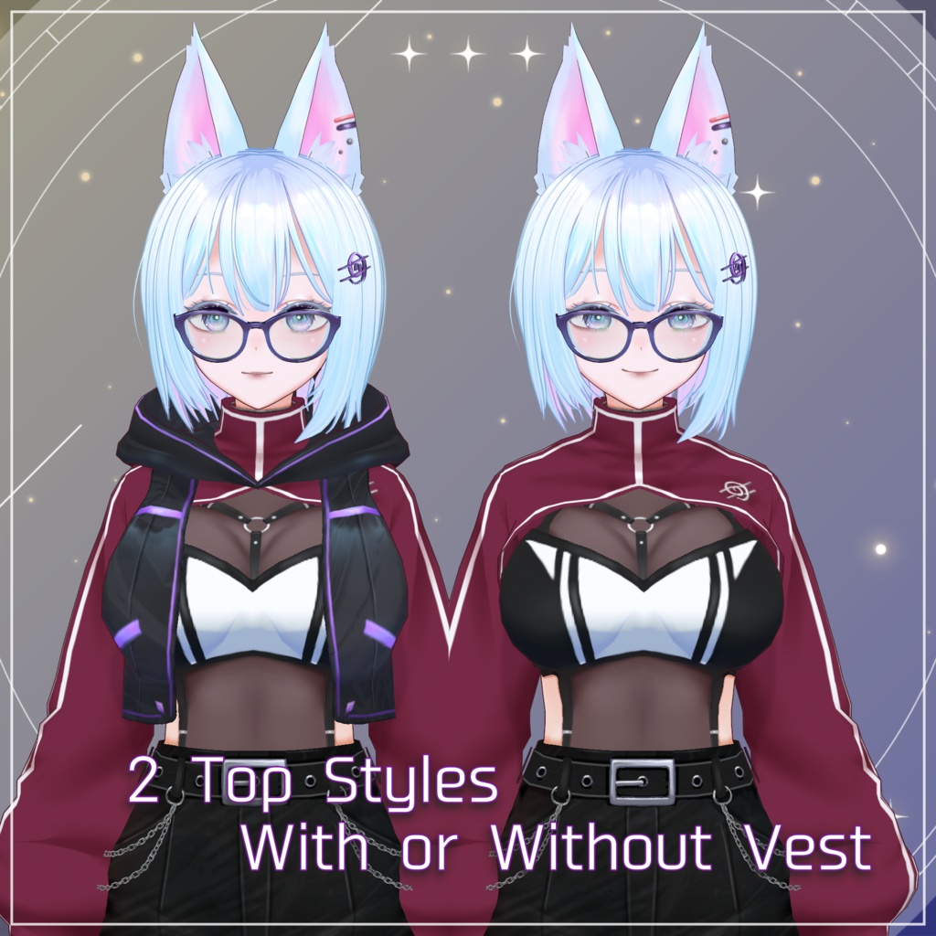 <<adopt me>> fox girl 【キャラ販売/著作権譲渡】狐娘モデル 3D model adoptable