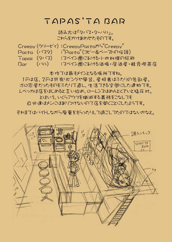 DUSK CITY TAPAS'TA BAR with pickles 未公開設定画集