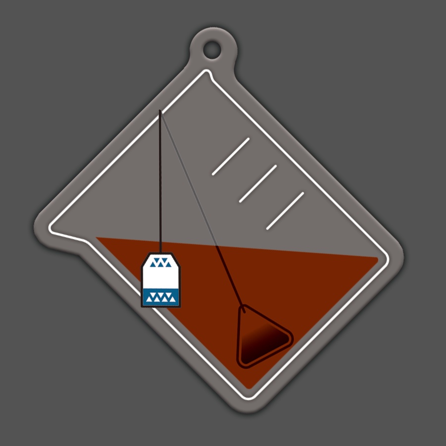 ビーカー&紅茶 アクリルキーホルダー