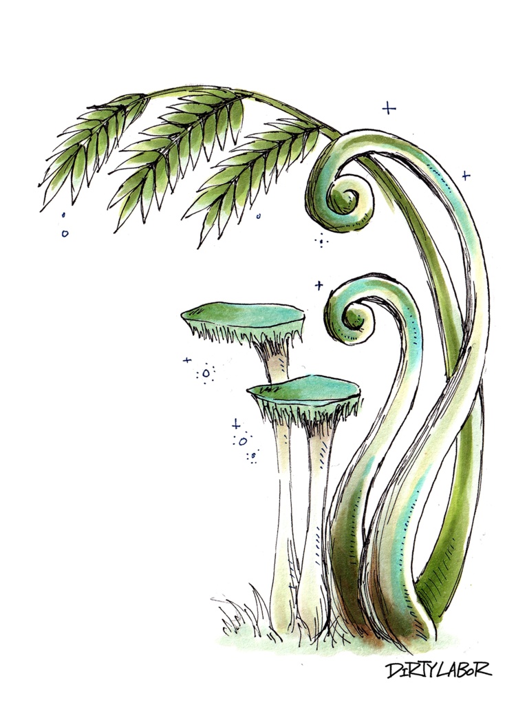 メモ帳「シダきのこ」A7サイズ