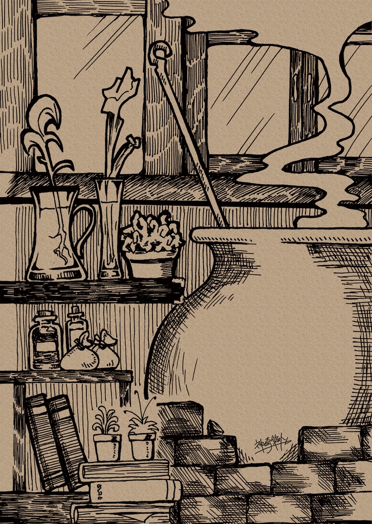 えらべるノート「錬金術師の部屋」【本文:方眼】