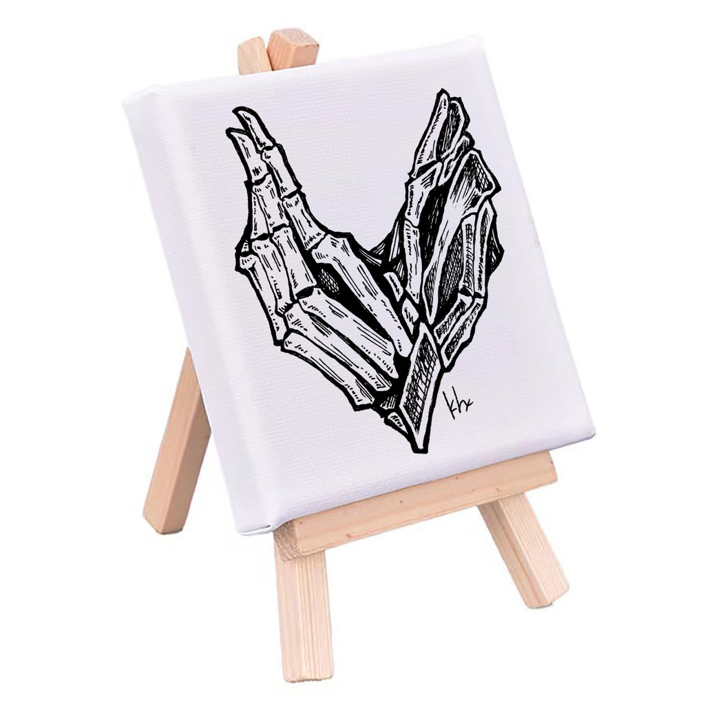 【2025年9月個展】特典付きチケット(ミニキャンバス+切手+チケットフォルダー)