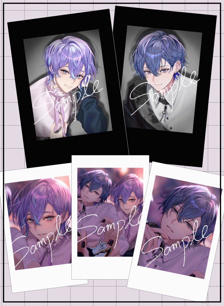 【非公式】星導ショウ＆小柳ロウ チェキ5種セット