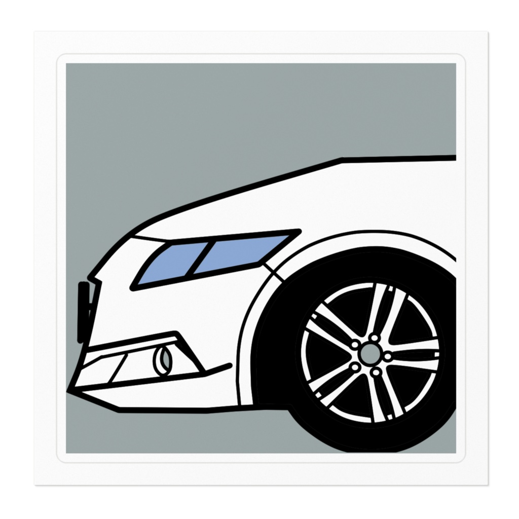 ステッカー - 100 x 100 (mm)