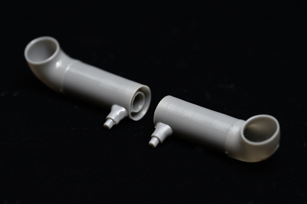 1/35スケール 横向き消炎排気管