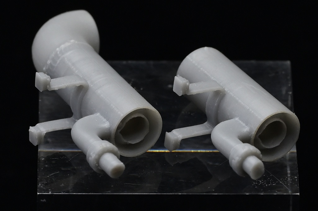 1/35スケール パンター・ヤークトパンター用、消炎排気管セット Ver.2