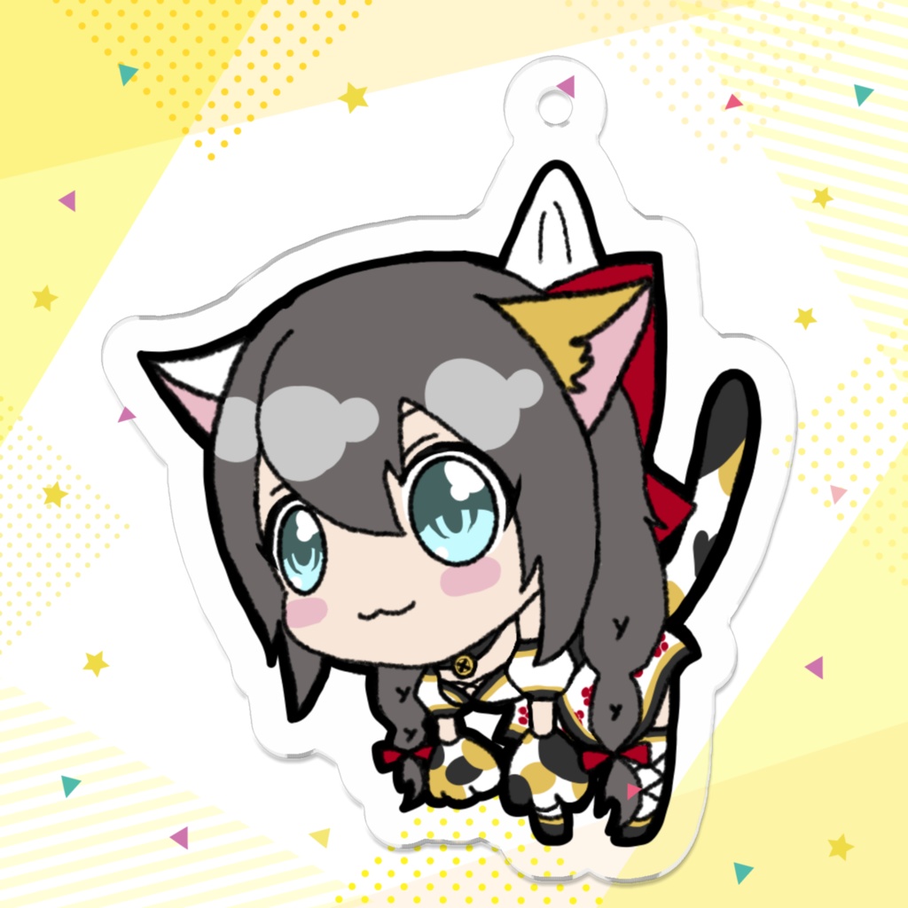 つむぎみけのつままれアクキー