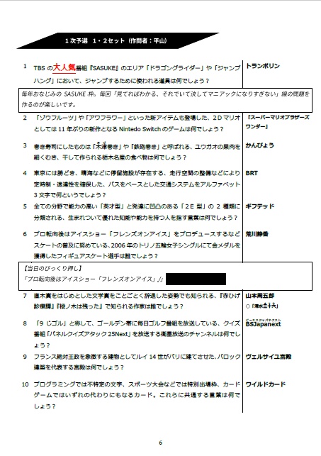 Re:Q 2023冬 問題集