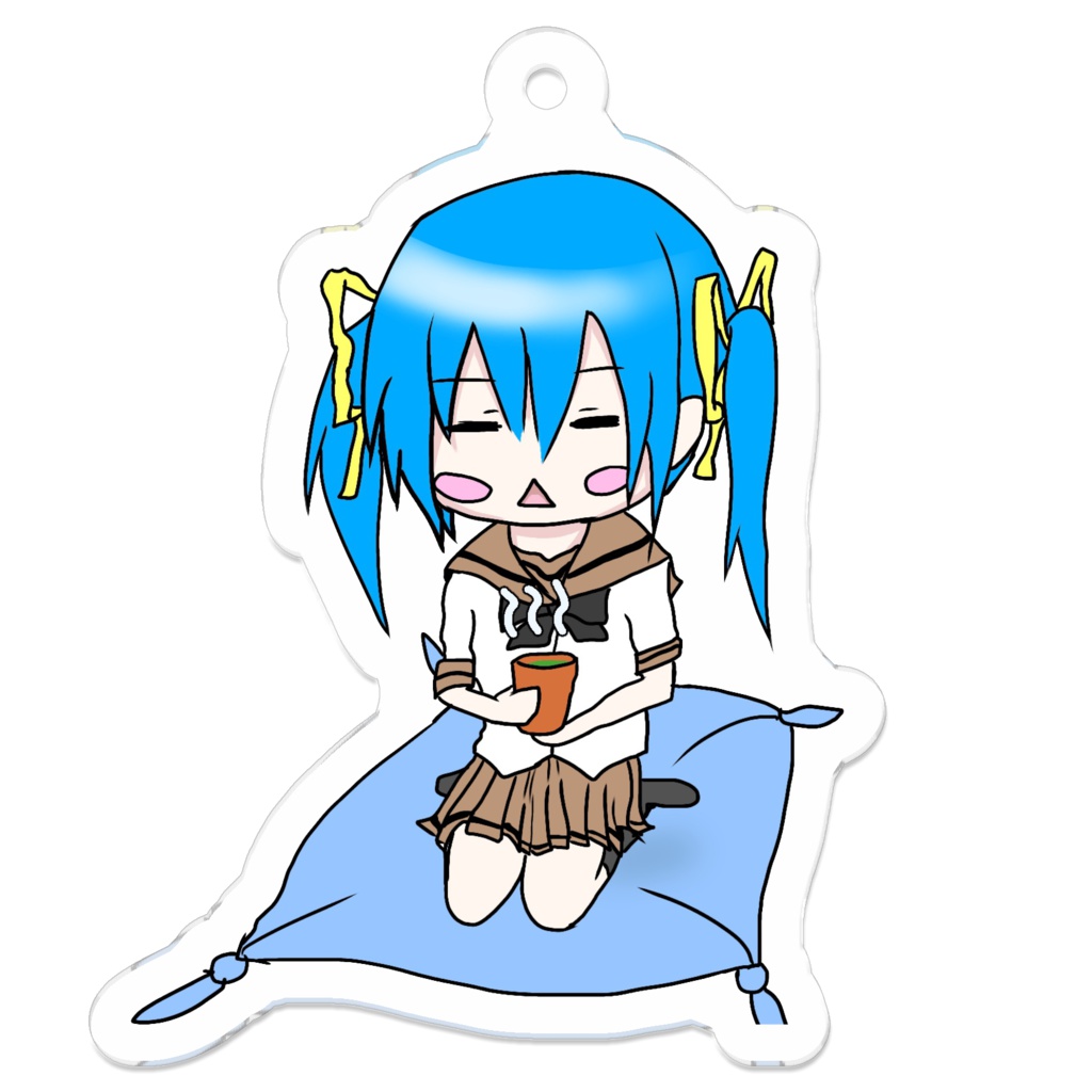 お茶飲み憂姫ちゃん キーホルダー