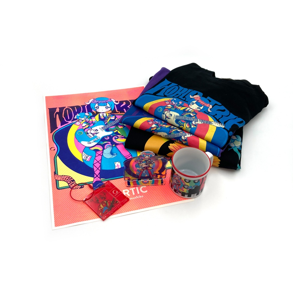 Qwertic Chan T-Shirt: あんころもちこ先生 Purple