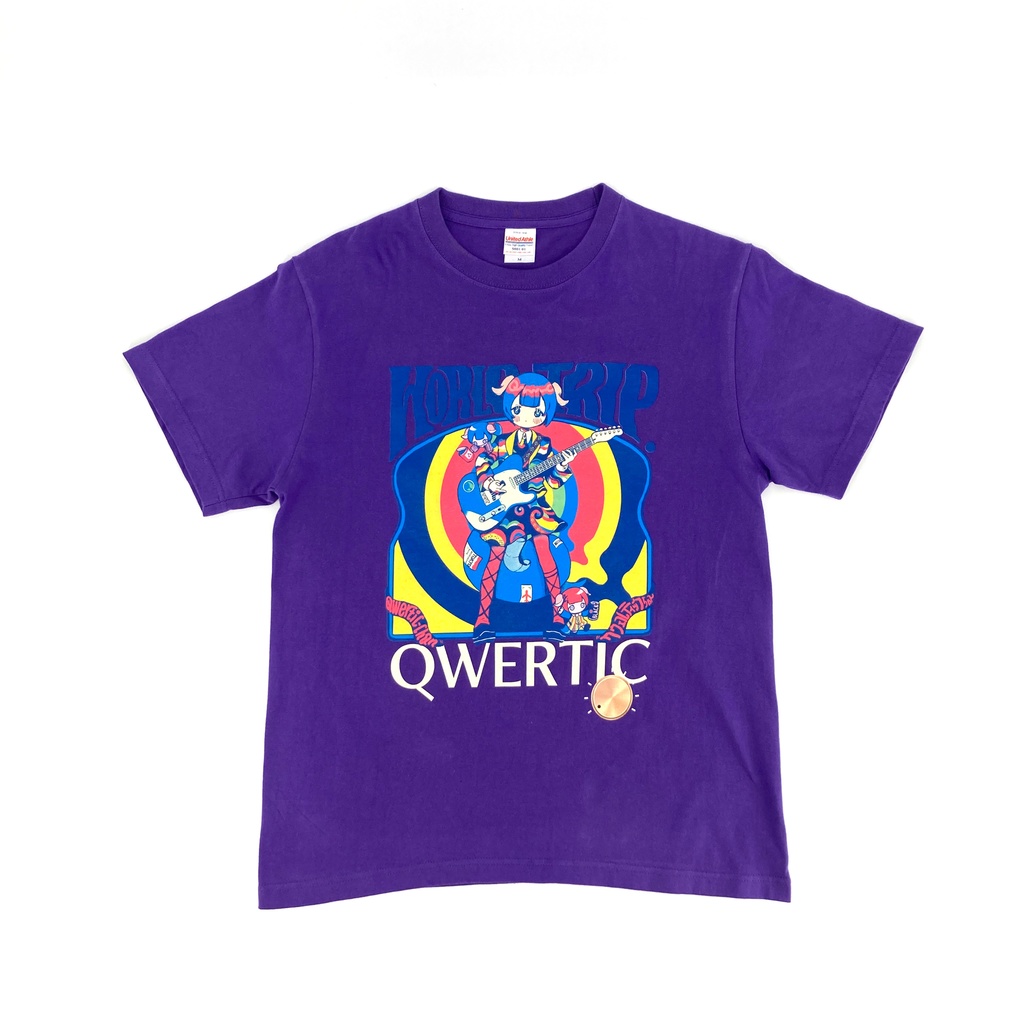Qwertic Chan T-Shirt: あんころもちこ先生 Purple