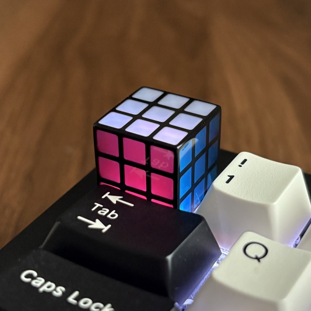 3x3 Puzzle Cube Keycap (Clear Color)